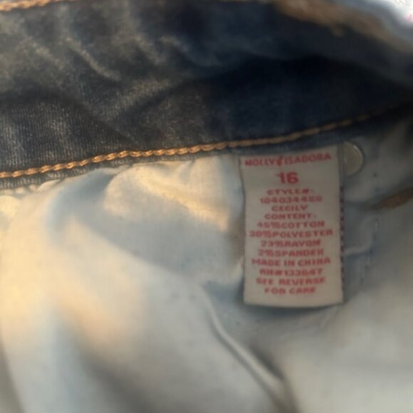 Molly & Isadora 5 pocket distressed skinny denim jeans, size 16 - Picture 5 of 5